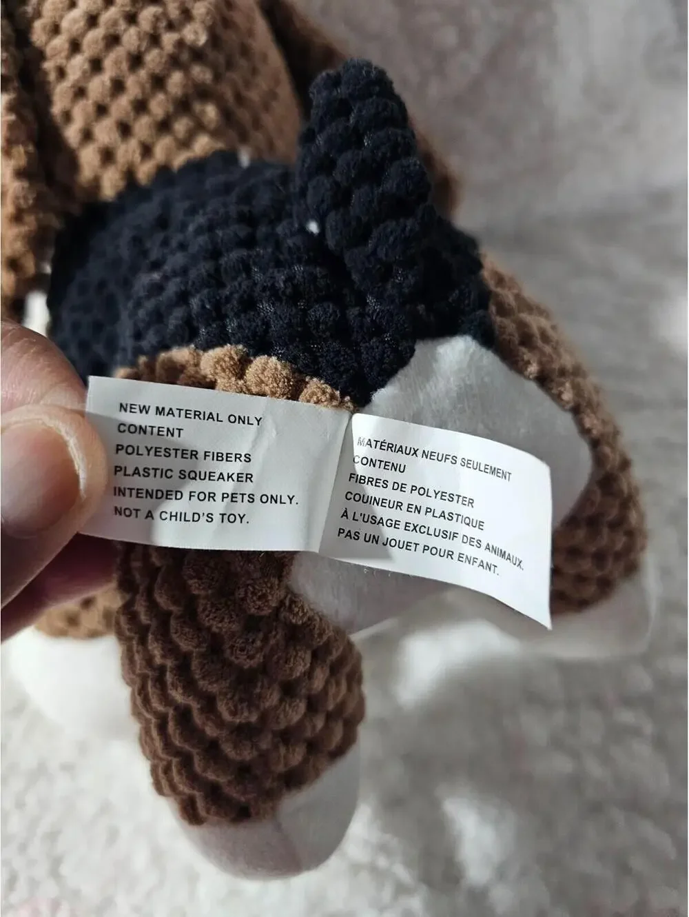 Giftable World Christmas Dog Plush Crinkle Squeak Toy So Cute 9